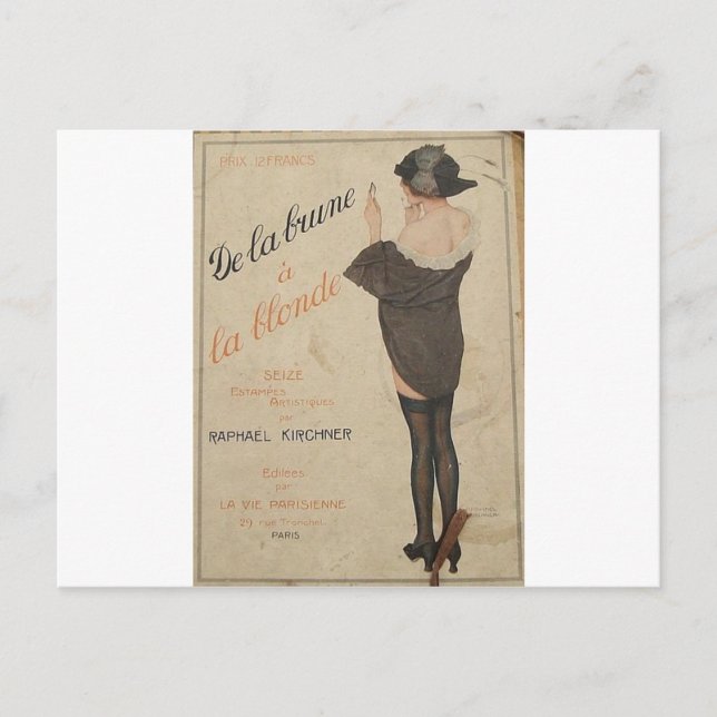 From Brown to Blonde by Raphael Kirchner Postcard (Front)