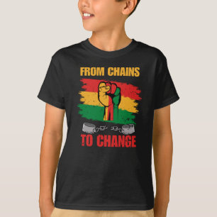From Chains To Change Sticker  T-Shirt