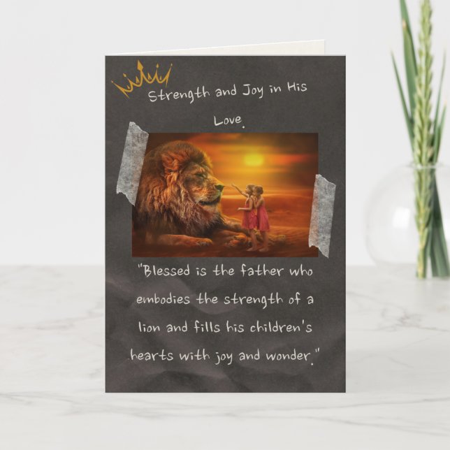 From Daughter To Dad, 5" x 7" Father's Day Card (Front)