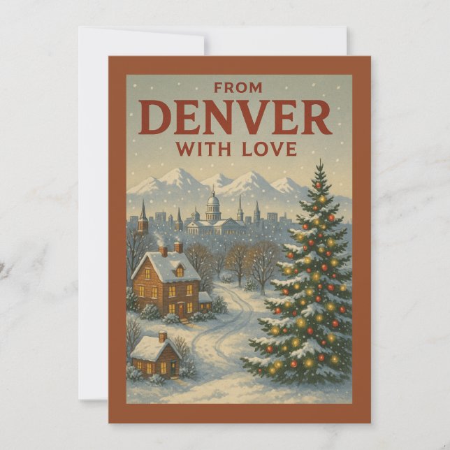From Denver With Love Flat Holiday Card (Front)