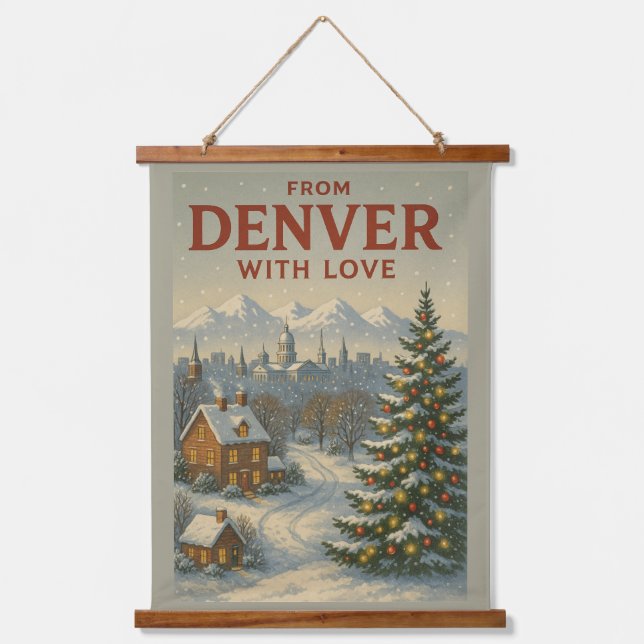 From Denver With Love Holiday  Hanging Tapestry (Front)