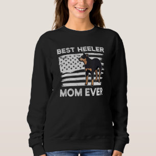 From Dog American Flag Heeler Mom Australian Cattl Sweatshirt