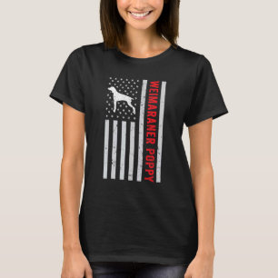 From Dog American Flag Weimaraner Poppy Pet Weim D T-Shirt