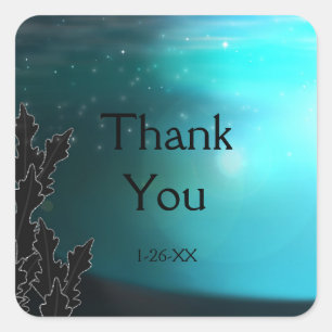 From Dusk Till Dawn Blue Party Favour Stickers