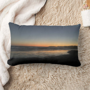 From Dusk Till Twilight At The Beach Photo Image Lumbar Pillow