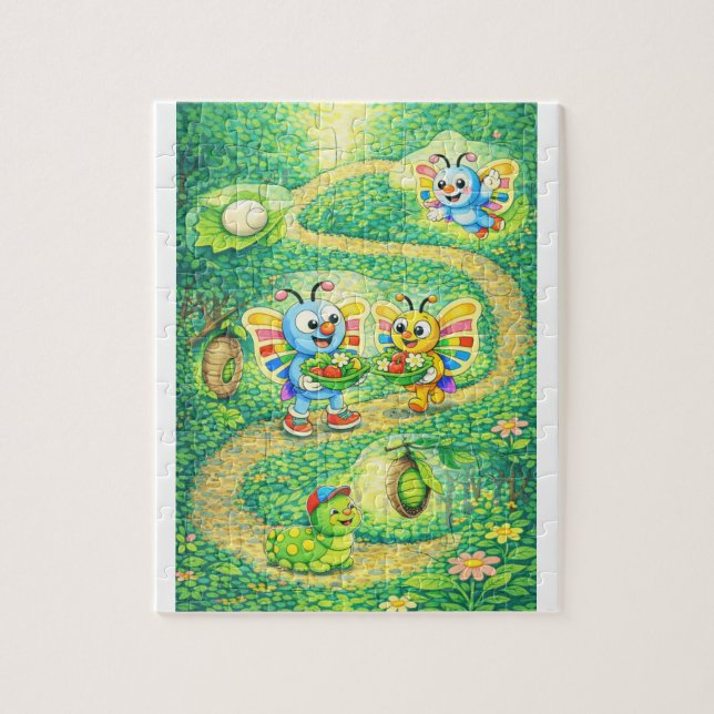 From Egg to Butterfly Puzzle (Vertical)