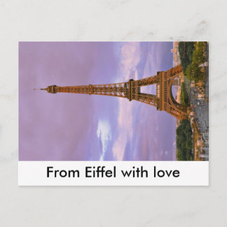 From Eiffel with love Postcard