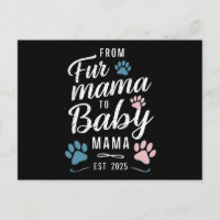 From Fur Mama to Baby Mama Est 2025 Dog Cat Mom