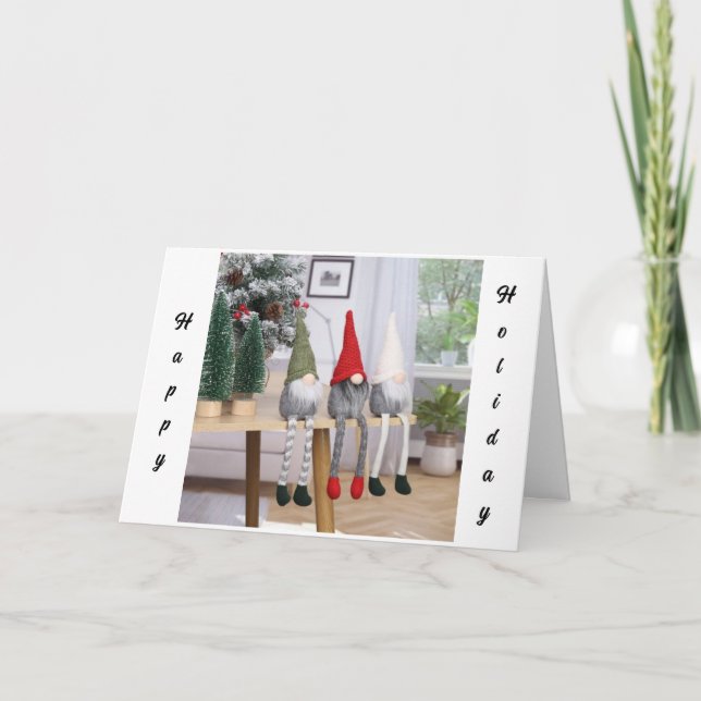 FROM "GNOME" TO "YOUR HOME" AT HOLIDAY SEASON CARD (Front)