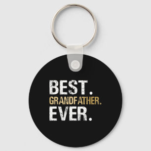 From Granddaughter Grandson Best Grandfather Keychain