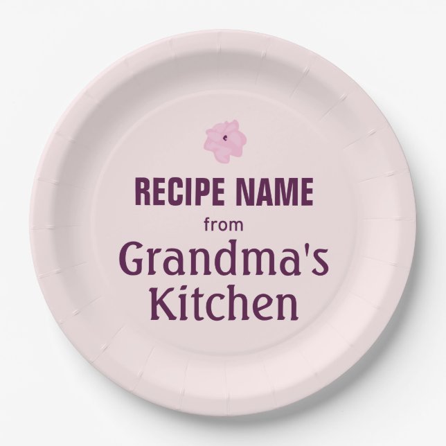 From Grandma’s Kitchen Paper Plate (Front)