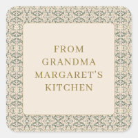 From Grandmas Kitchen Personalized Name Botanical