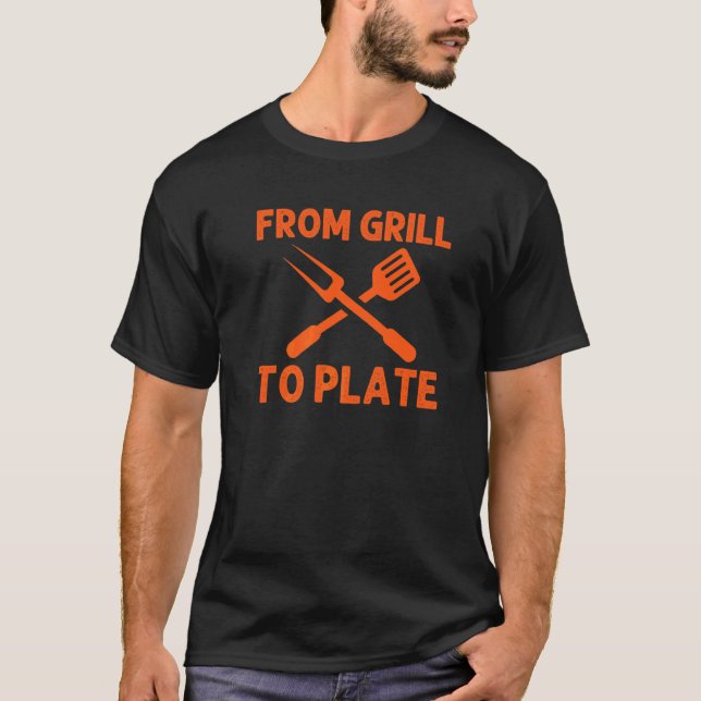 From Grill To Plate Deer Meat For Dinner Meatatari T-Shirt (Front)