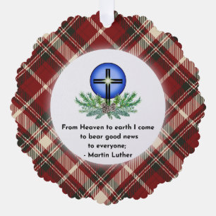 From Heaven Christmas Ornament Card