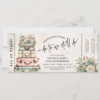 From I Do to Still Do Wedding Anniversary Ticket