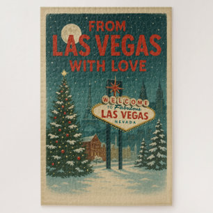 From Las Vegas With Love Christmas Jigsaw Puzzle