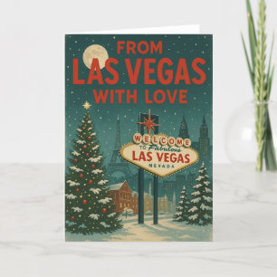 From Las Vegas With Love Folded Holiday Card
