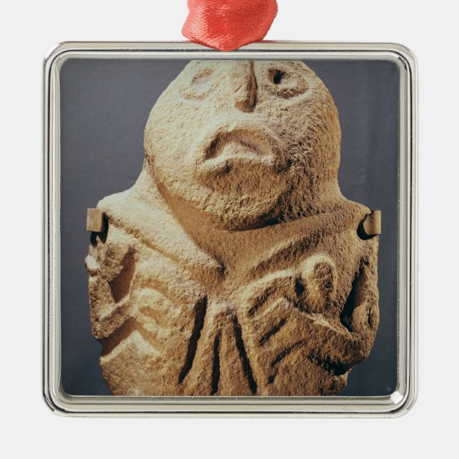 from Lepenski Vir, Yugoslavia Metal Ornament (Front)