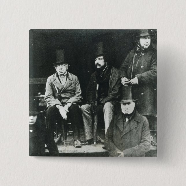 From LtoR, Lord Paget 2 Inch Square Button (Front)