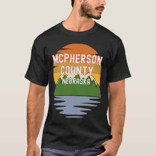 From McPherson County Nebraska Vintage Sunset T-Shirt