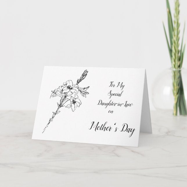 (From Me) Happy Mother's Day Daughter-in-law Card (Front)