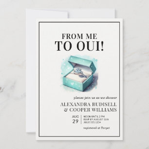 FROM ME TO OUI   Bridal Shower  Invitation