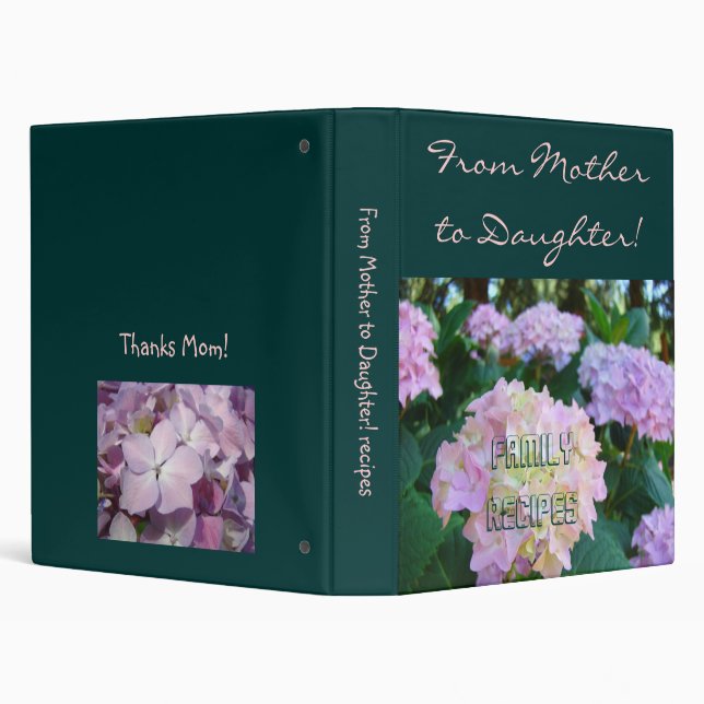 From Mother to Daughter! Family recipes binder (Background)