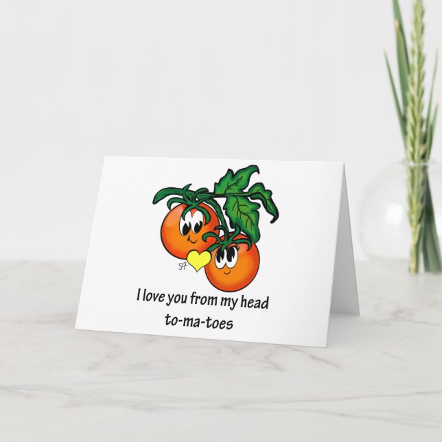 From My Head To-Ma-Toes Holiday Card (Front)