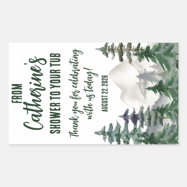 From my Shower to your Tub Bath Favour Gift Sticker (Front)