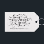 From My Shower To Yours - Bridal Shower Gift Tags<br><div class="desc">From My Shower to Yours Soap Favour Tags</div>