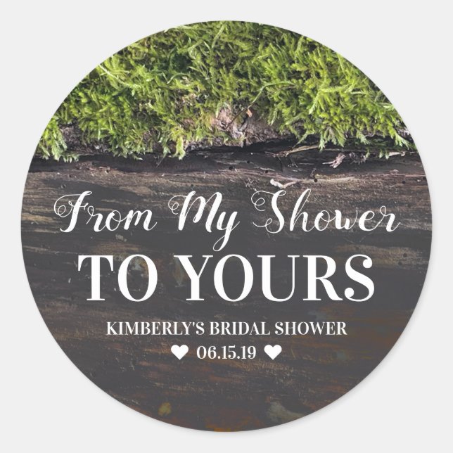 From My Shower To Yours - Thank You Classic Round Sticker (Front)