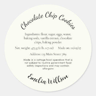 From my small kitchen Cottage Law Cookie Label