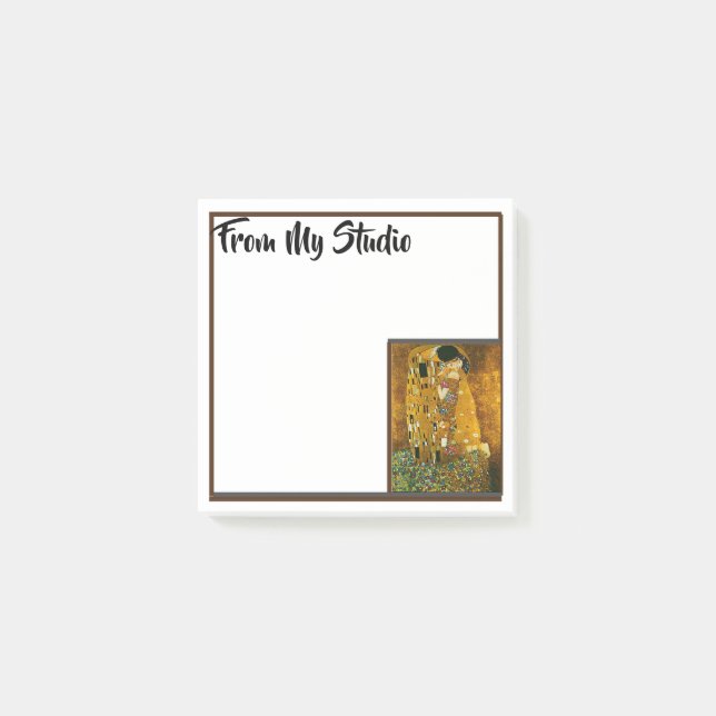 From My Studio, Klimt, The Kiss Post-it Notes (Front)