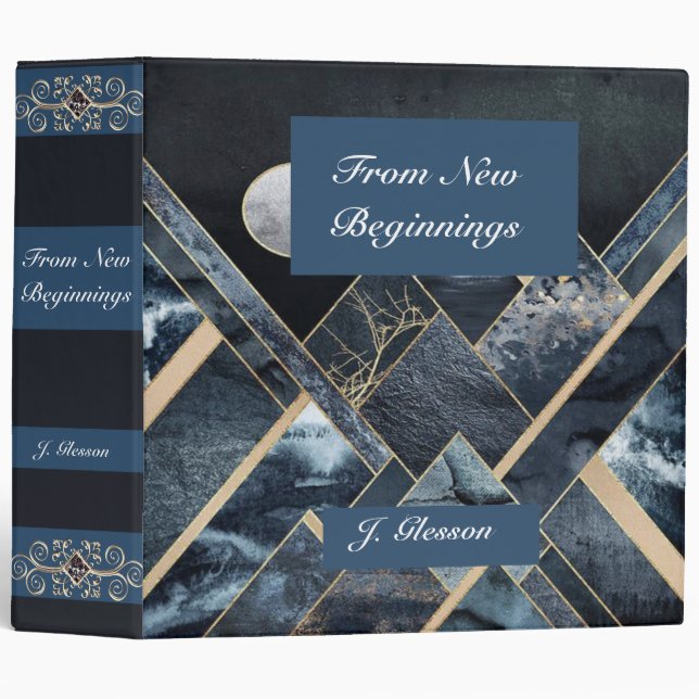 From New Beginnings Scrapbooking 3 Ring Binder (Front/Spine)