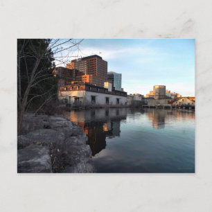 From Old to New - Waterfront Buildings Hull Quebec Postcard