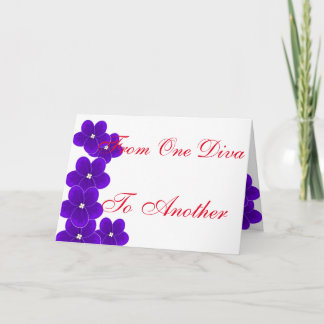 From One Diva to Another Holiday Card
