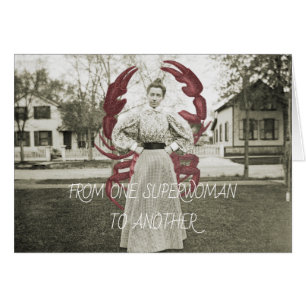 FROM ONE SUPERWOMAN TO ANOTHER 1890 LOBSTER WOMAN
