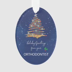 From Orthodontist Christmas Tree Customizable Name Ornament