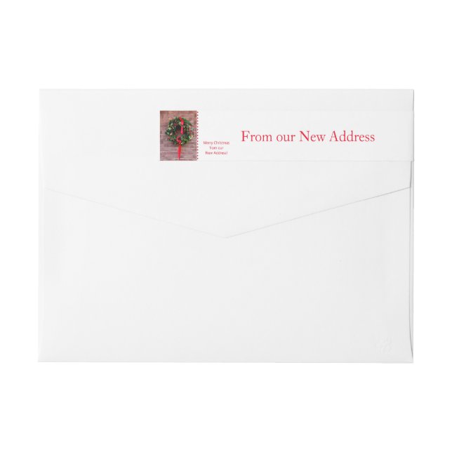 From our new Home Christmas Wreath Wrap Around Label (Back)