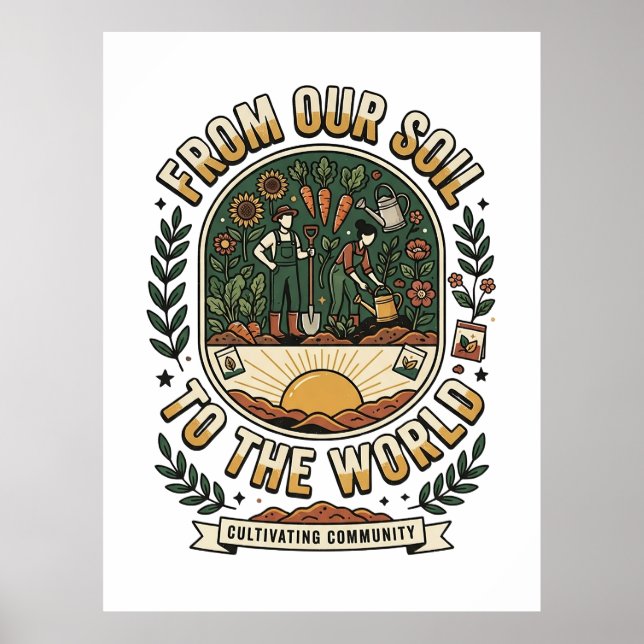 From Our Soil To The World Poster (Front)