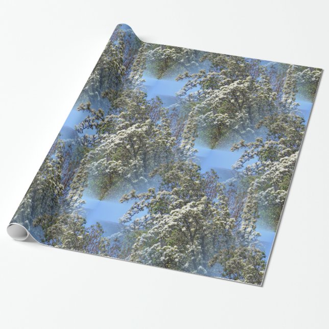 From out of the sky... wrapping paper (Unrolled)