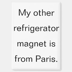 From Paris refrigerator magnet