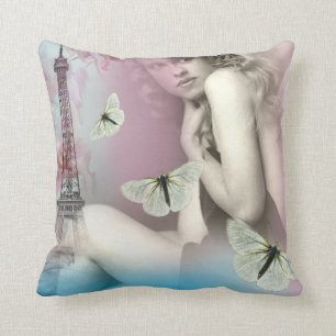 From Paris with Love Throw Pillow