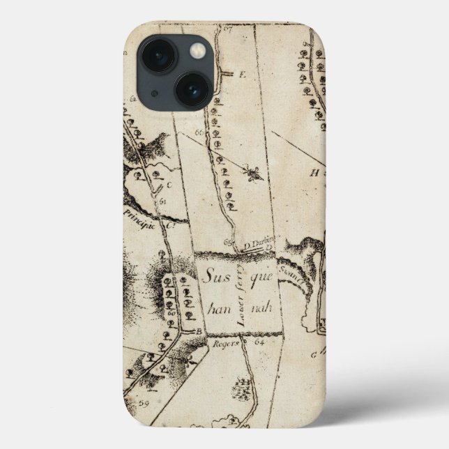 From Philadelphia to Annapolis Md 56 Case-Mate iPhone Case (Back)