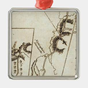 From Philadelphia to Annapolis Md 58 Metal Ornament