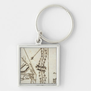 From Philadelphia to Annapolis Md 60 Keychain