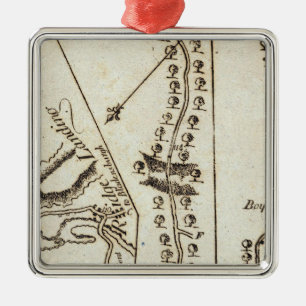 From Philadelphia to Annapolis Md 60 Metal Ornament