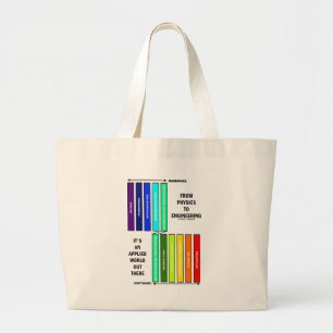 From Physics To Engineering It's An Applied World  Large Tote Bag