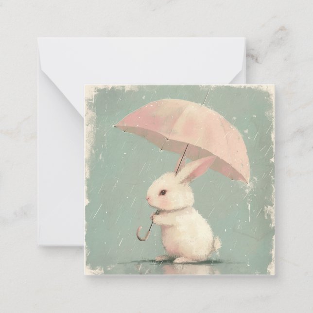From Raindrops to Reflections: Bunny Creative Card (Front)
