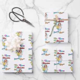 From Rescue To Adventure Our Journey Begins Paws Wrapping Paper Sheet